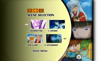 Inuyasha Movie collection DVD Scene Selection