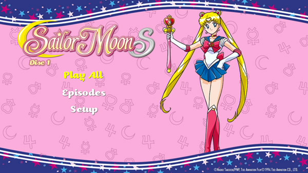 Sailor Moon S Part 1 Menu screen (Madman)