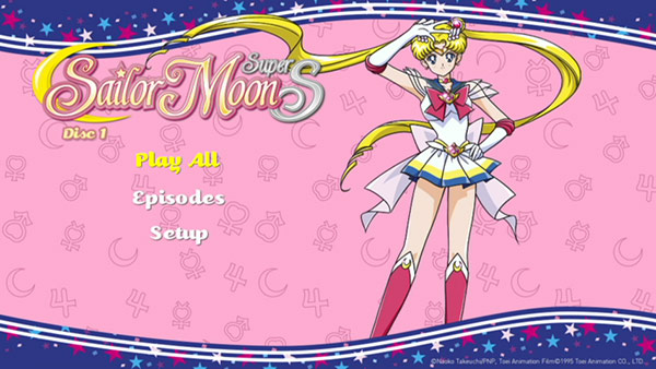 Sailor Moon SuperS DVD Menu