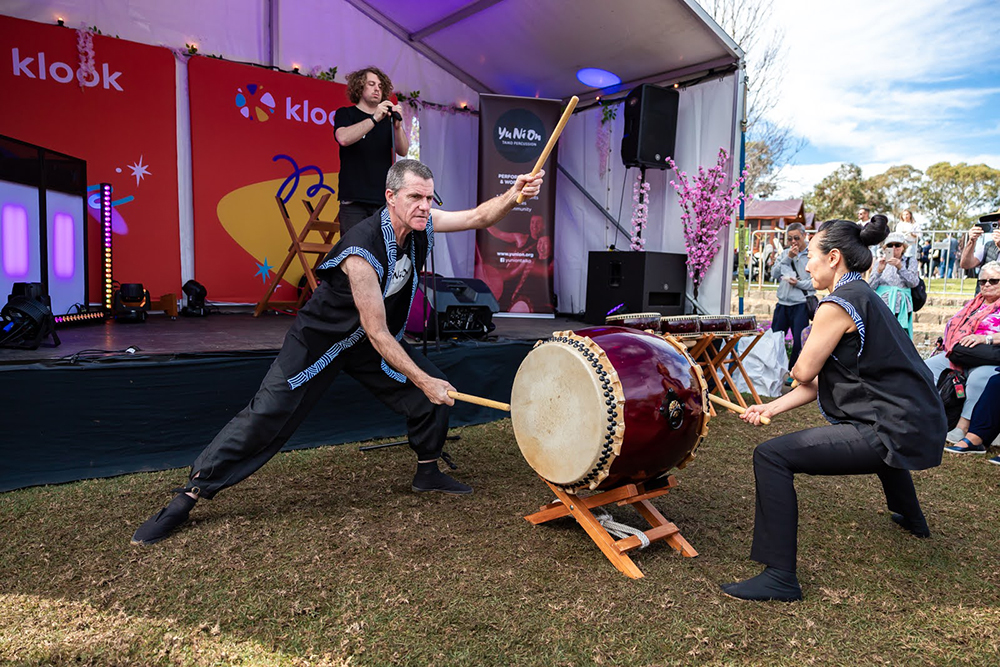 YuNiOn Taiko drumming @ Sydney Cherry Blossom Festival 2023