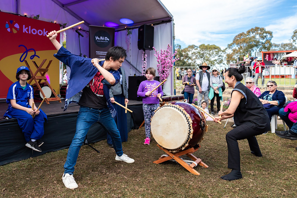 YuNiOn Taiko drumming @ Sydney Cherry Blossom Festival 2023