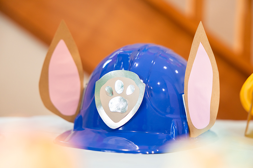 Paw Patrol Chase DIY party hat